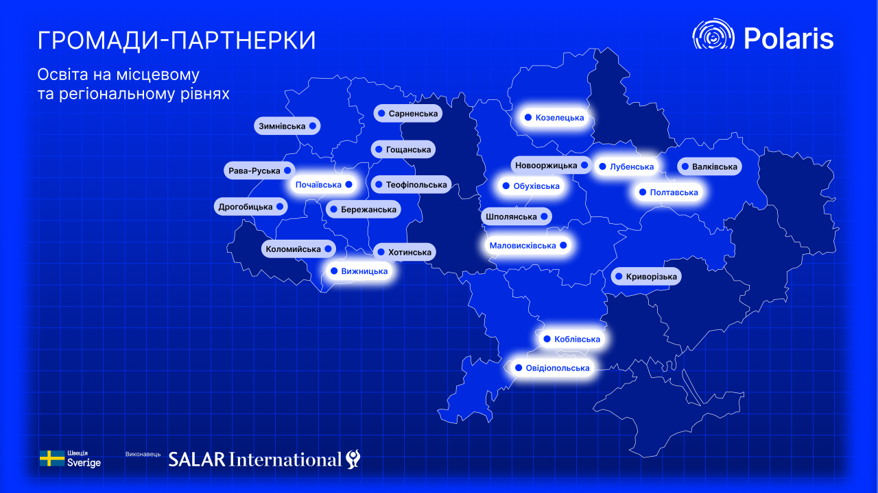 STEM-лабораторії для розвитку якісної освіти: Polaris передала сучасне обладнання школам дев’яти громад-партнерок